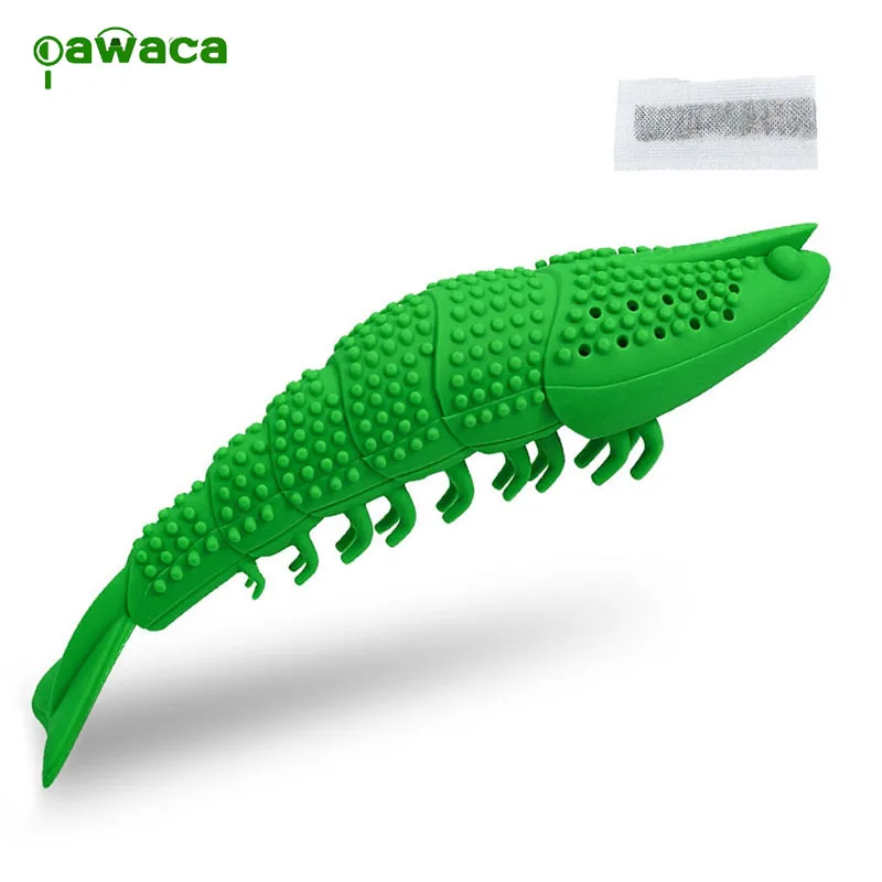 

Pet Cat Toothbrush Cat Mint Fish Gnaw Bite Teeth Stick Toy Pet Toothbrush Shrimp-shaped Natural Rubber Resistant Educational Toy