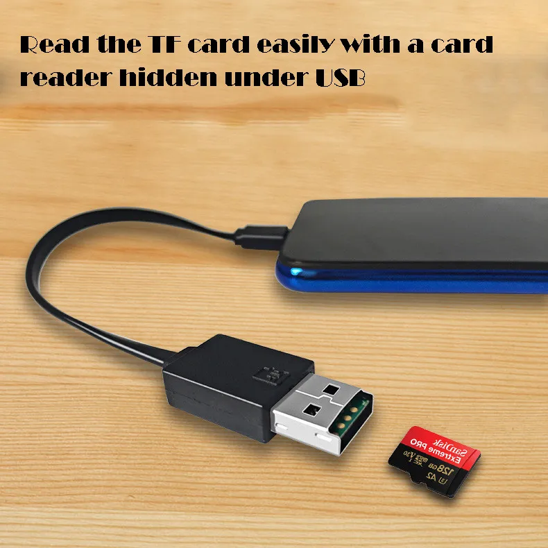 2 в 1 mini type-c кардридер для компьютеров Высокое качество USB кардридер TF Кардридеры мобильный телефон зарядный кабель 19OCT29