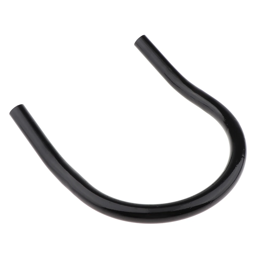 210mm Metal Rear Seat Upswept Frame Hoop Safety Grab Bar Hand Rail for Motorcycle Universal, Black