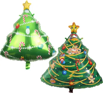

50pcs Christmas Gifts Christmas Tree Foil Balloons Happy Holiday Party Home Decoration Wedding Children's Toys Baby BathGlobos