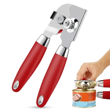 

Can Opener Manual, Food Grade Stainless Steel Heavy Duty Opener with Smooth Edge, Safe and Efficient Opening