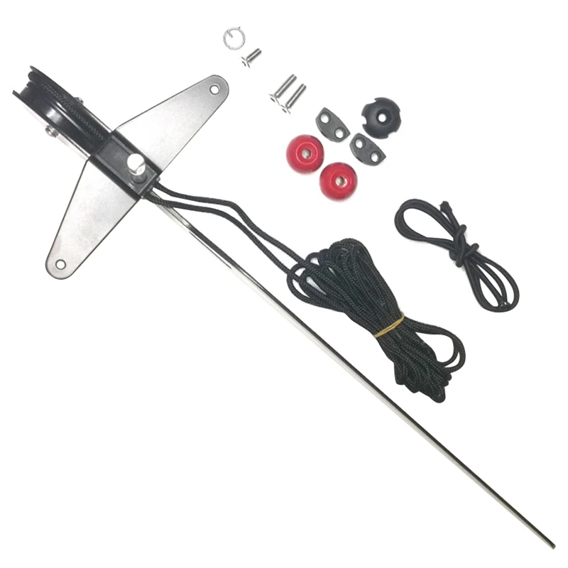 Aluminum Alloy Canoe Kayak Rudder Foot Control Direction Kit