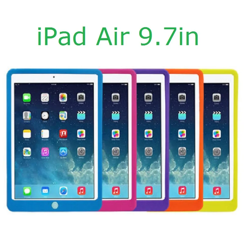 Твердый резиновый защитный чехол для iPad Air 1 силиконовый чехол A1474 A1475 яркий противоударный чехол для iPad Air 1 резиновый чехол 9,7''