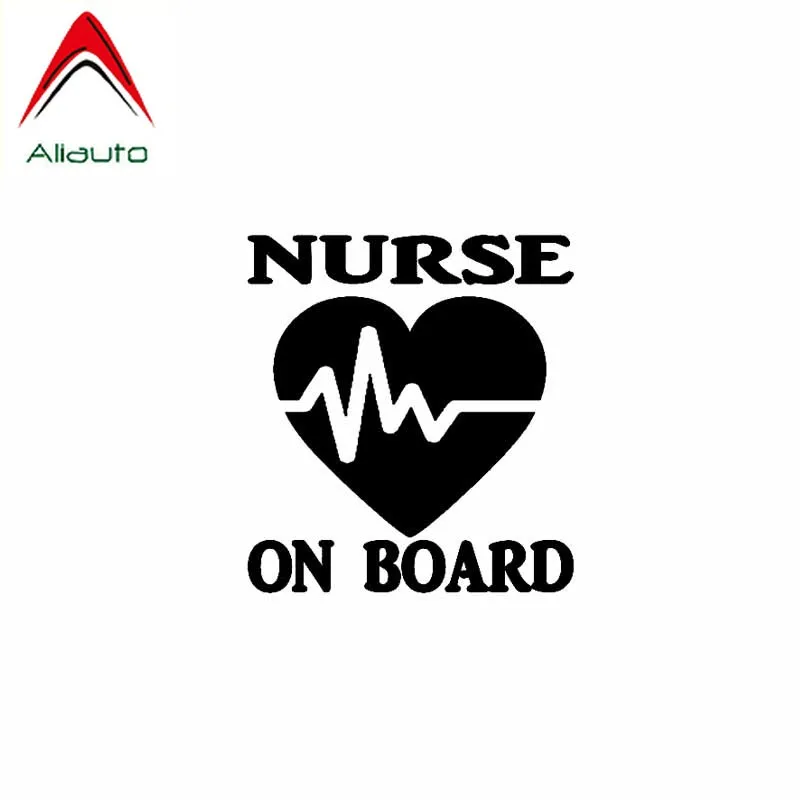 Aliauto Personality Car Stickers Nurse on Board Motorcycle Vinyl Sunscreen Anti-UV Reflective Decal decoration 14cm*15cm | Автомобили и