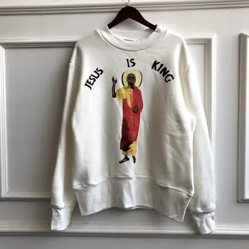 

1:1 Best Version Jesus Is King Tour Printed Sweatshirts Men Women Printed Kanye West HipHop Sweatshirts Hoodie Men Pullovers
