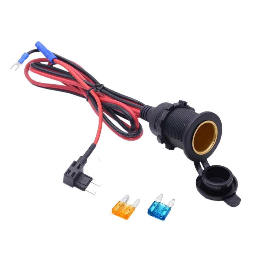 

Car cigarette lighter socket 12V24V universal modified car electric car charger power socket with fuse box and wire