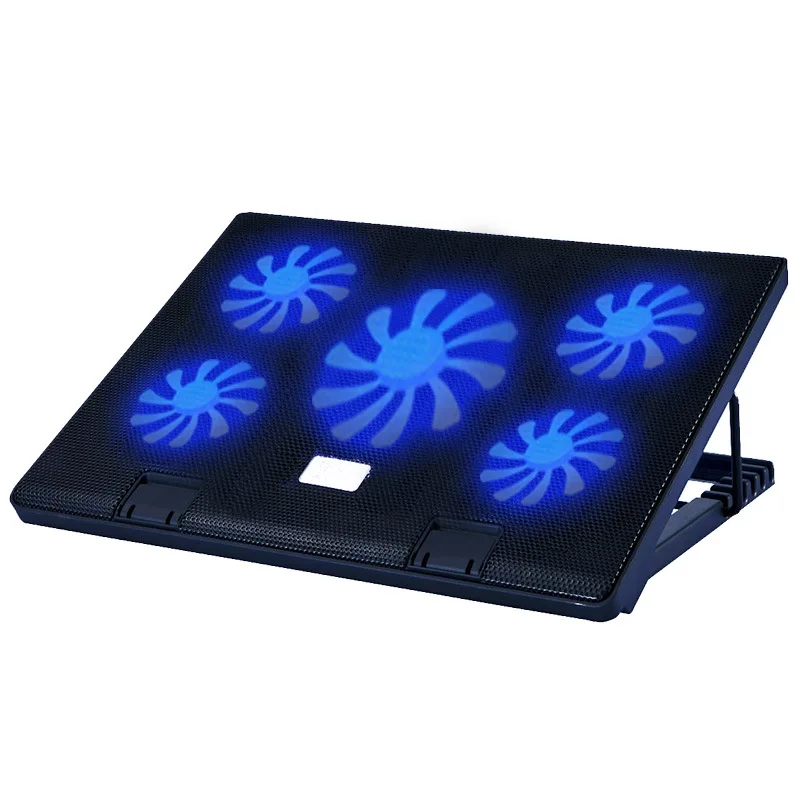 

Cross Border Notebook Cooling Pad Five Fan Base Multi-Angle Adjustment Regulation Air Blast Capacity