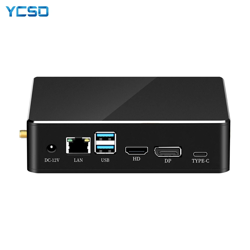 Мини ПК 8 го поколения Intel Core i7 8565U i5 8265U Процессор 2 * DDR4 M.2SSD HDMI DP 4K 60fps 6 USB Type C Окно WiFi