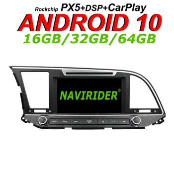 

Navirider GPS navigation For Hyundai Elantra 2016-2018 touch screen dvd Car android 10 8 core 64gb rom HD radio player stereo