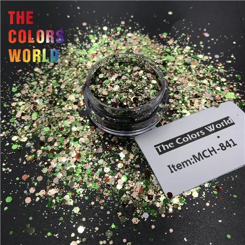 MCH-841 50g TCT-376, камуфляжные цвета, блестки для ногтей, украшения для ногтей, картина для лица, Тумблеры, рукоделие, аксессуары ручной работы, праздничные вечерние аксессуары - Цвет: MCH-841 50g