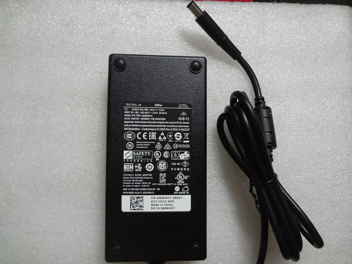 Новый подлинный Puryuan 19 5 в 180 а Вт WW4XY 45G4G DW5G3 DA180PM111 адаптер переменного тока для