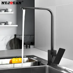360° Rotation Kitchen Faucet Drinking Water Single Hole Black Hot and Cold Pure Water Sinks Deck Mounted Mixer Tap   Accessories