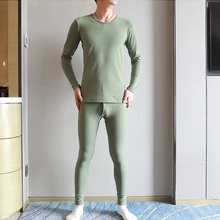 Новинка, мужские кальсоны, комплект, мужские теплые леггинсы, костюм, домашняя бесшовная одежда, зимняя теплая одежда для сна, одноцветная, простая, деловая, красная, серая