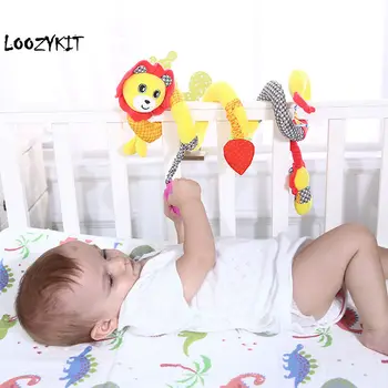 

CYSINCOS Carton Animals Baby Bed Accessories In The Crib Cot Bed For Babays Crib Bed Hanging Toy Stickers Gifts