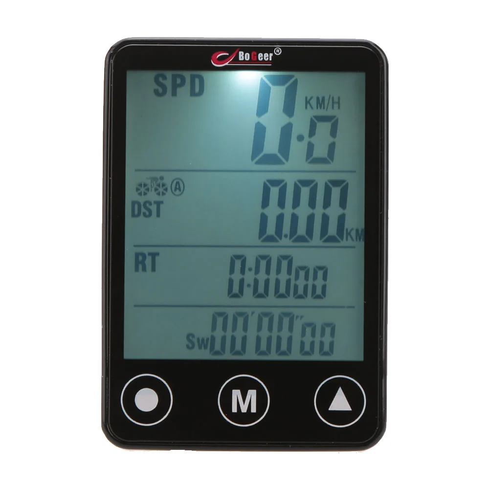 

LCD Digital Waterproof Touch Botton LCD Bicycle Computer Odometer Velometer Bicycle Speedometer Accessories Bike Computer