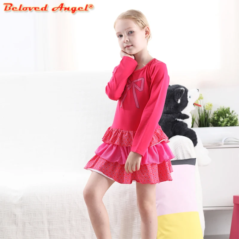 

Kids Dress for Girls Long Sleeve Spring Autumn Dresses Princess Party Dress Baby Girl Tutu Dress Cotton Children Clothes 3-8Yrs