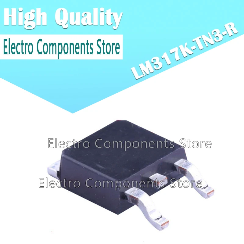 10Pcs/Lot Linear Voltage Regulator LM317K-TN3-R LM317K SMD TO-252-2 Chip IC | Электронные компоненты и