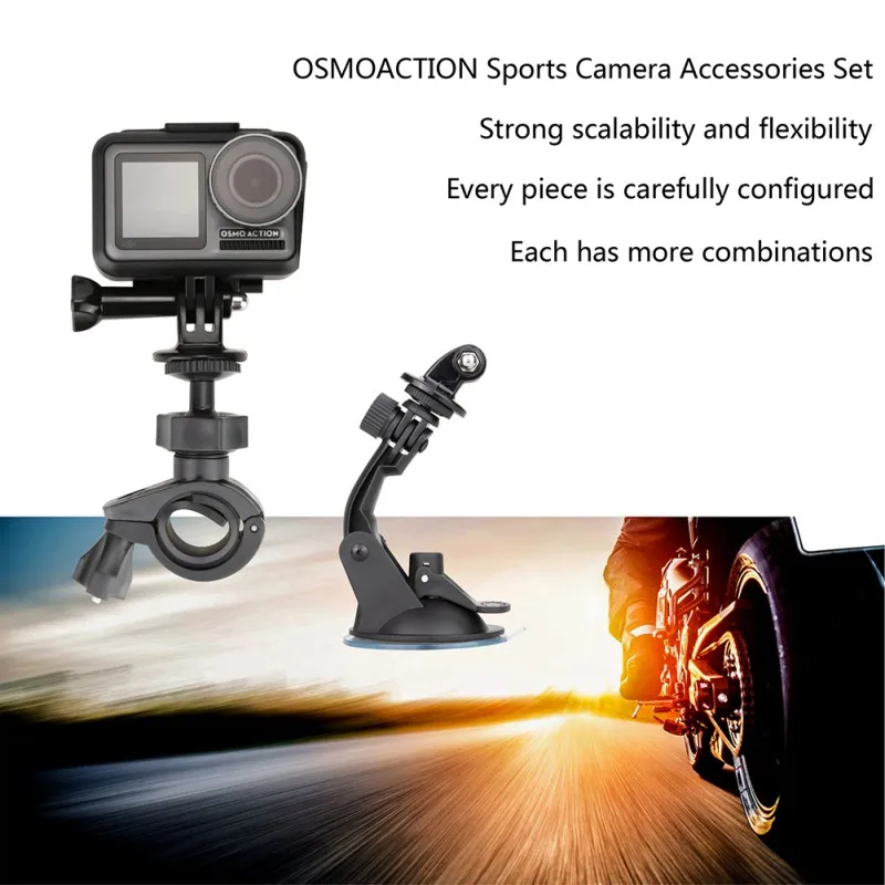 Набор инструментов для наружной камеры DJI OSMO ACTION Wrist/нагрудный/головной ремень Выдвижная селфи-палка плавающая палка