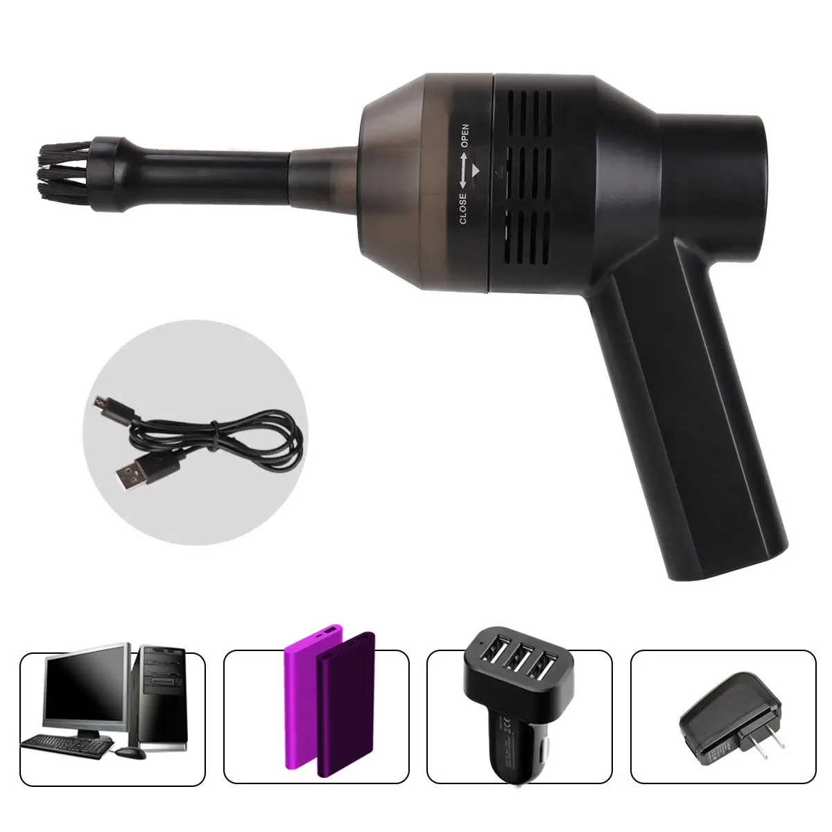 Мини-usb-пылесос портативная компьютерная клавиатура Щетка Насадка пылесборник ручной присоска чистый комплект для очистки ноутбука ПК
