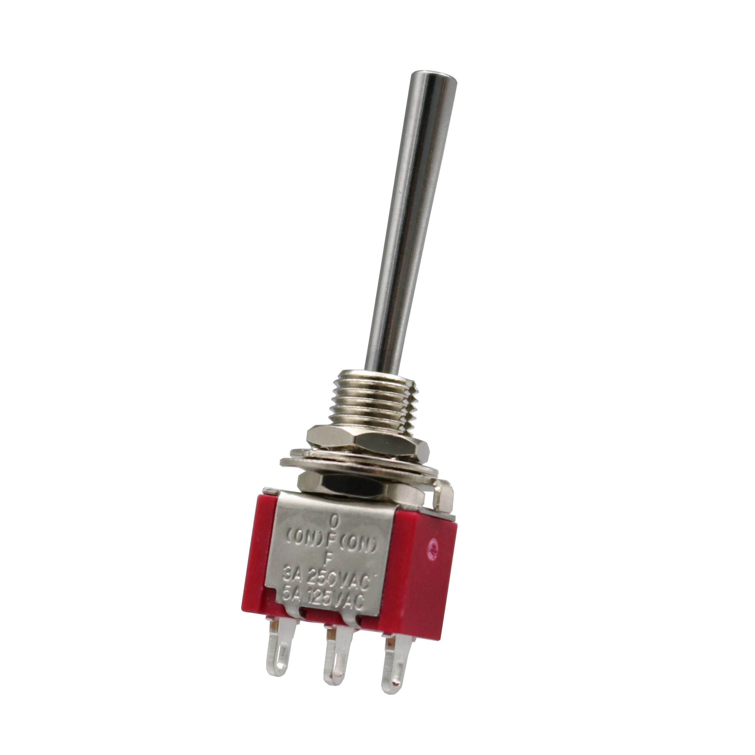 5 шт. SH длинная ручка T8014A-WEBQ SPDT Мини тумблер MOM-OFF-MOM мгновенный 3Pin