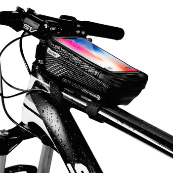 

Waterproof Mountain Bike Bags Bicycle Front Frame Top Tube Bag Touch Screen Mobile Phone Storange Bags Bicycle Accessories