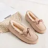 Winter Shoes Women Flat Shoes Casual fur Loafers Slip On Women's cow suede Flats Shoes Moccasins Lady butterfly-knot size 35-43 ► Photo 3/6