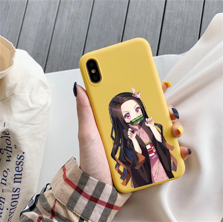HHSR-23954 Kamado Nezuko Kimetsu no Yaiba Demon Slayer TPU цветной мягкий чехол для телефона iphone 6/6s 7/8, 7 Plus/8 Plus, X, XS i11 i11pro - Цвет: HHSR-23954
