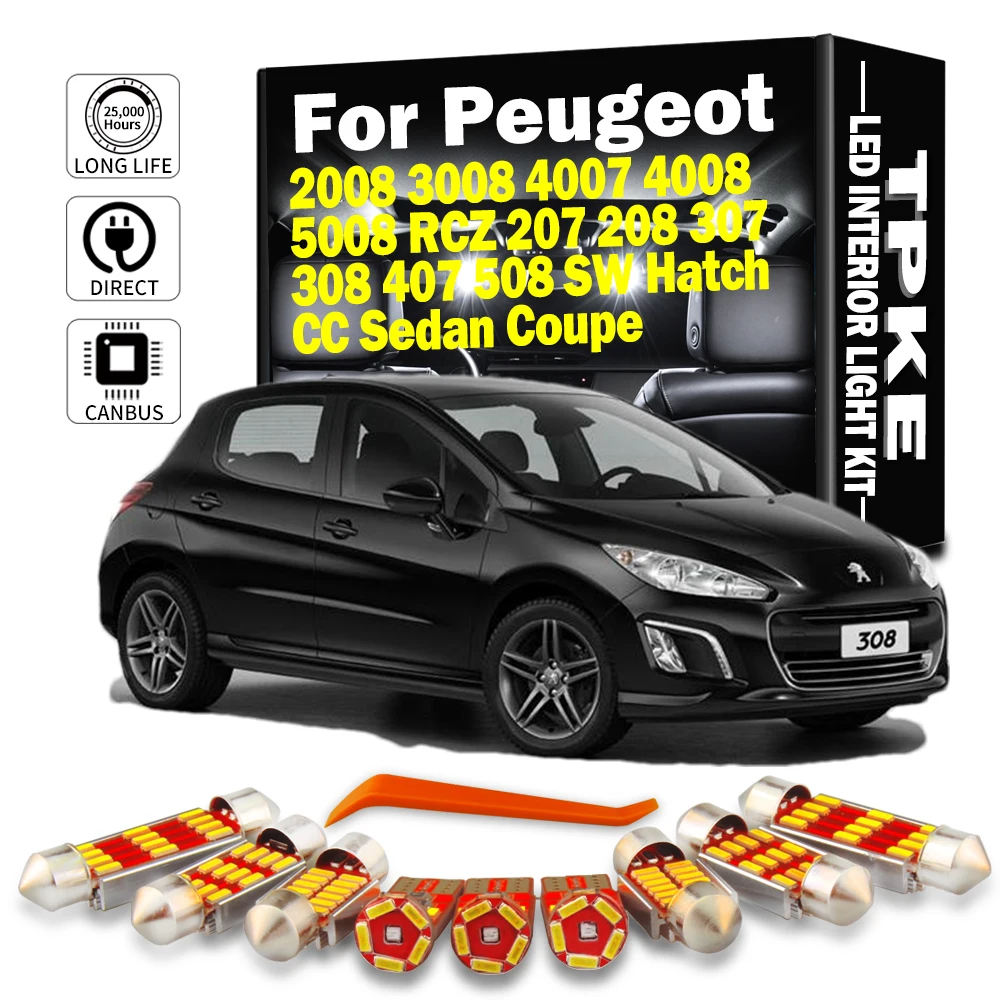 Pack LED PEUGEOT 408 1.6 Turbo (2010 à 2024) – Pack Complet