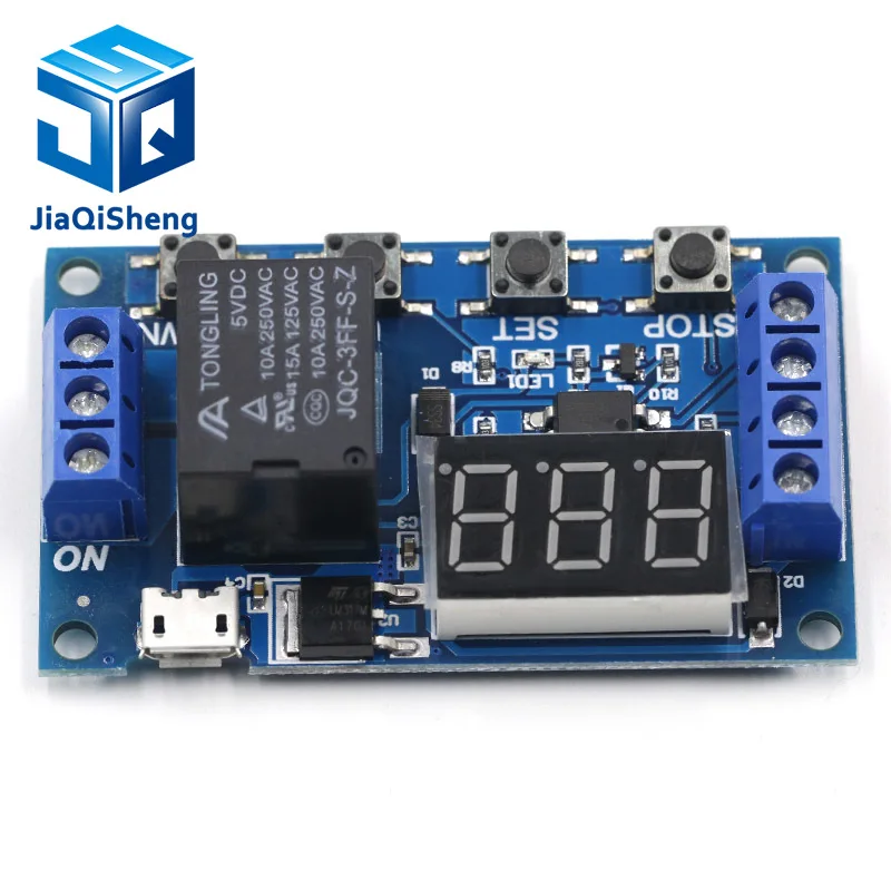 1 канал 5 В релейный модуль с задержкой времени триггер выключением/вкл циклом