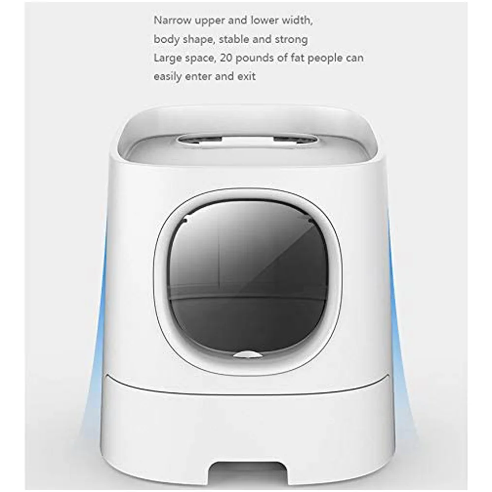 Smart Cat Litter Box Tray Toilet Semi Closed Automatic Deodorization Splash Proof Pet Toilet Box Mobile Phone Control Monitor Smart Cat Litter Box Tray Toilet Semi Closed Automatic Deodorization Splash Proof Pet Toilet Box Mobile Phone Control Monitor