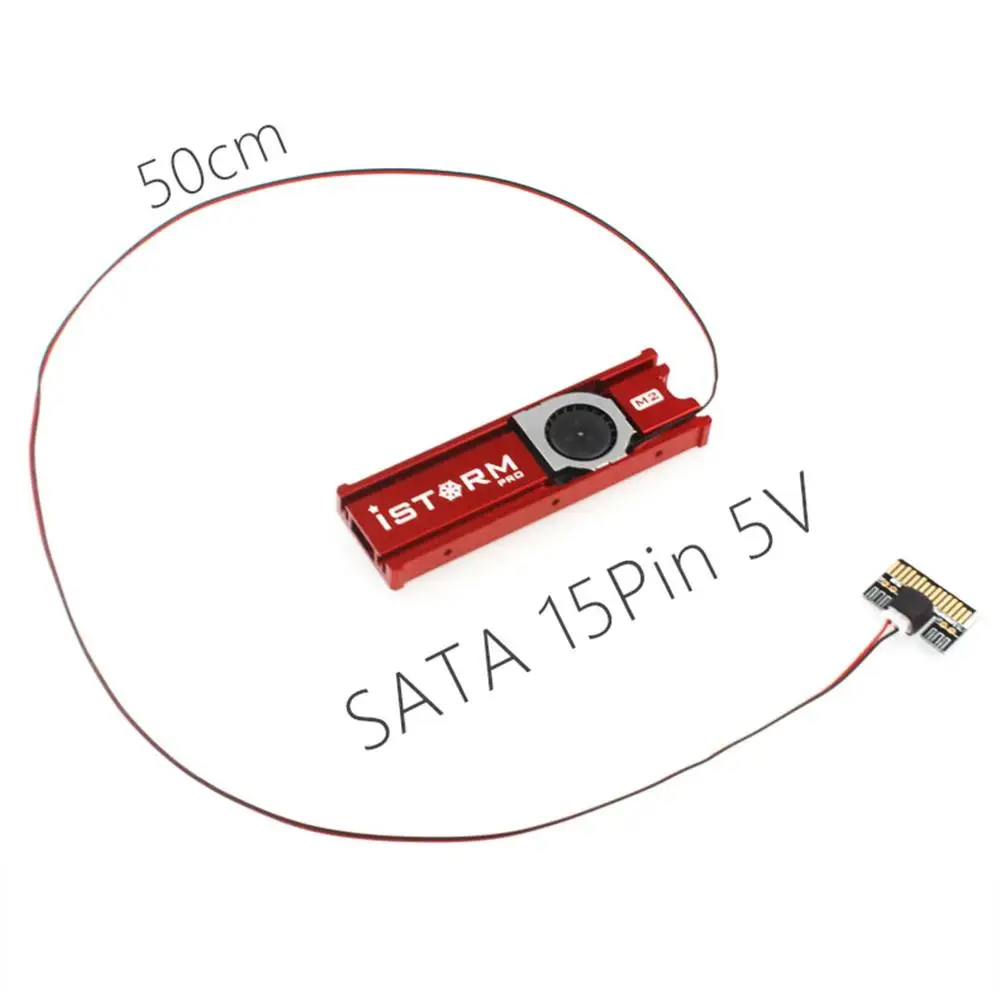 JEYI охлаждающий штормовой вентилятор для NVME NGFF M.2 радиатор SSD металлический лист