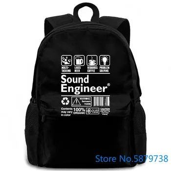 

Sound Engineer Explained Premium Classical Mens Five Colors women men backpack laptop travel school adult student