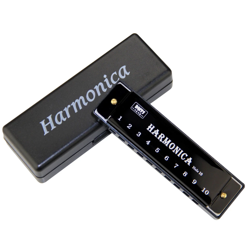 Harmonica Key Of C 10 Hole Diatonic Harmonica C With Case For Beginner