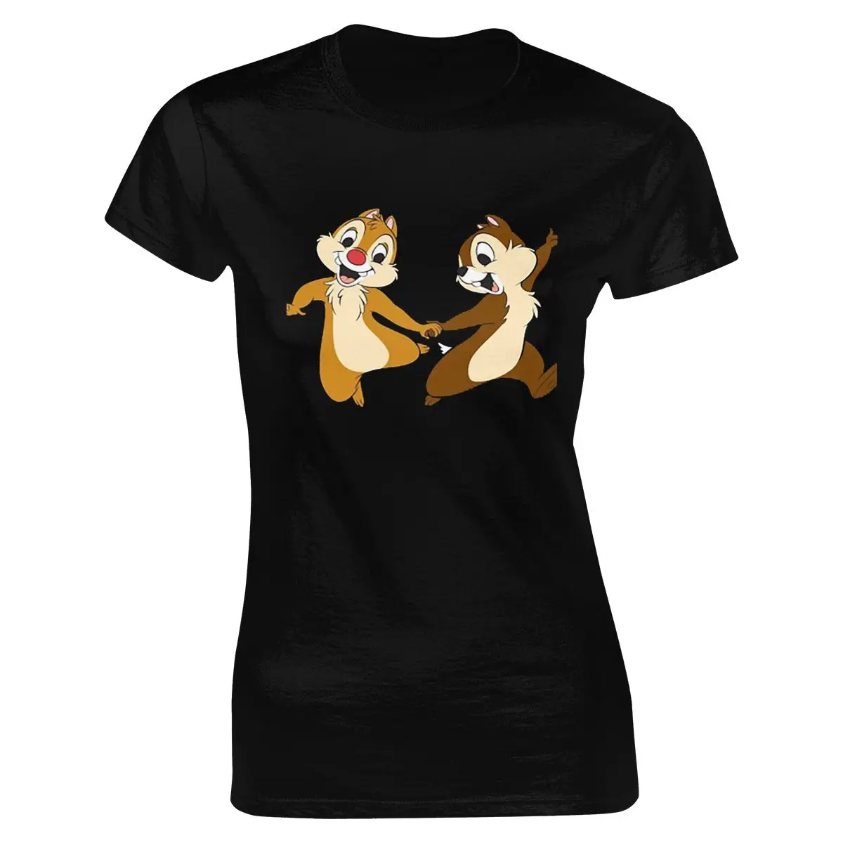 

Funny Tshirt Chip O-neck Print Casual Cotton Short Summer Regular Ages 18-35 Years Old and Dale Graphic Cn(origin) Noenname_null