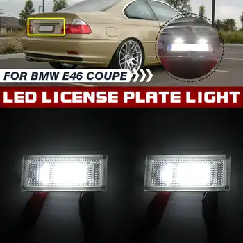 

2pcs Car Led License Plate Light Led Canbus Auto Tail Light White LED Bulbs For BMW 3 Series Coupe E46 2004 - 2006 Car 2Door