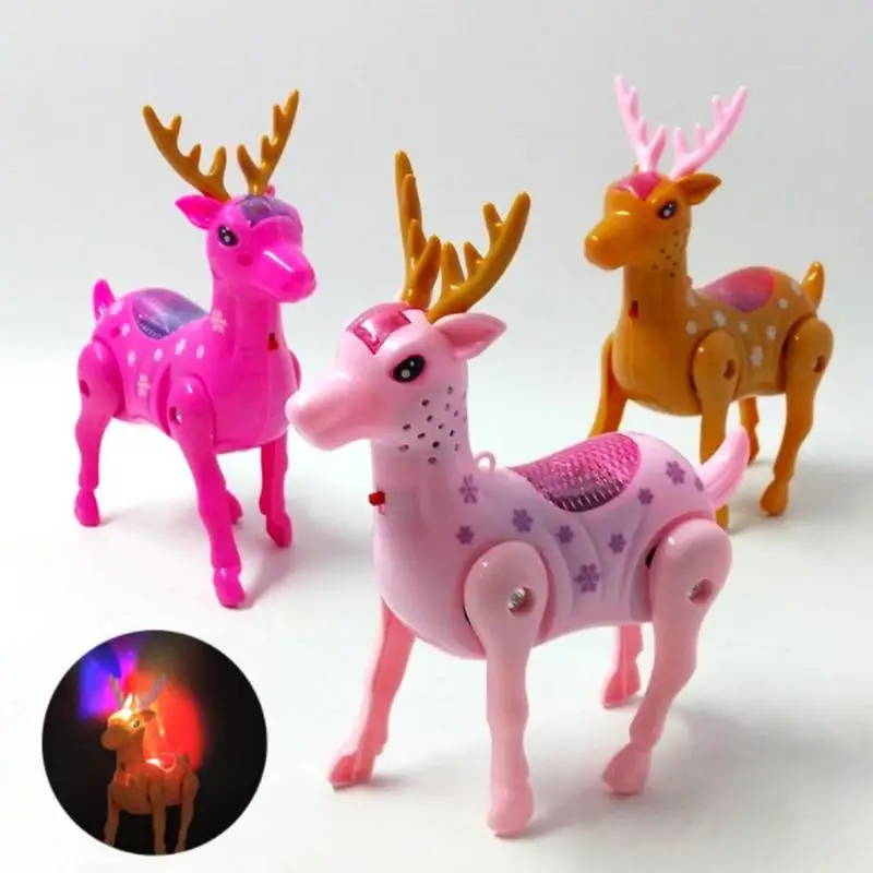 

Color Random Children Illuminated Music Led Toys Electric Walking Dog Sika Deer Horse Intelligence Toy Children Birthday Gift