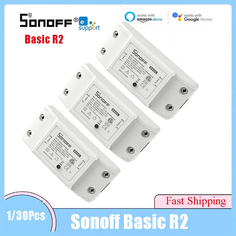 SONOFF Basic R2 DIY Wi-Fi переключатель умный дом таймер дистанционное управление Sonoff