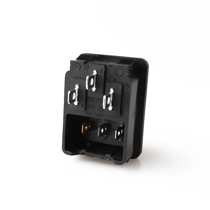 2 pin red rocker switch без светильник AC вход розетка разъем питания адаптер