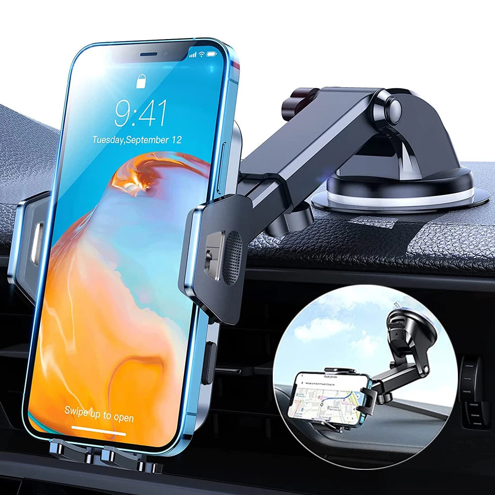 Universal Car Phone Holder with Sucker Mount for GPS and Mobile Devices