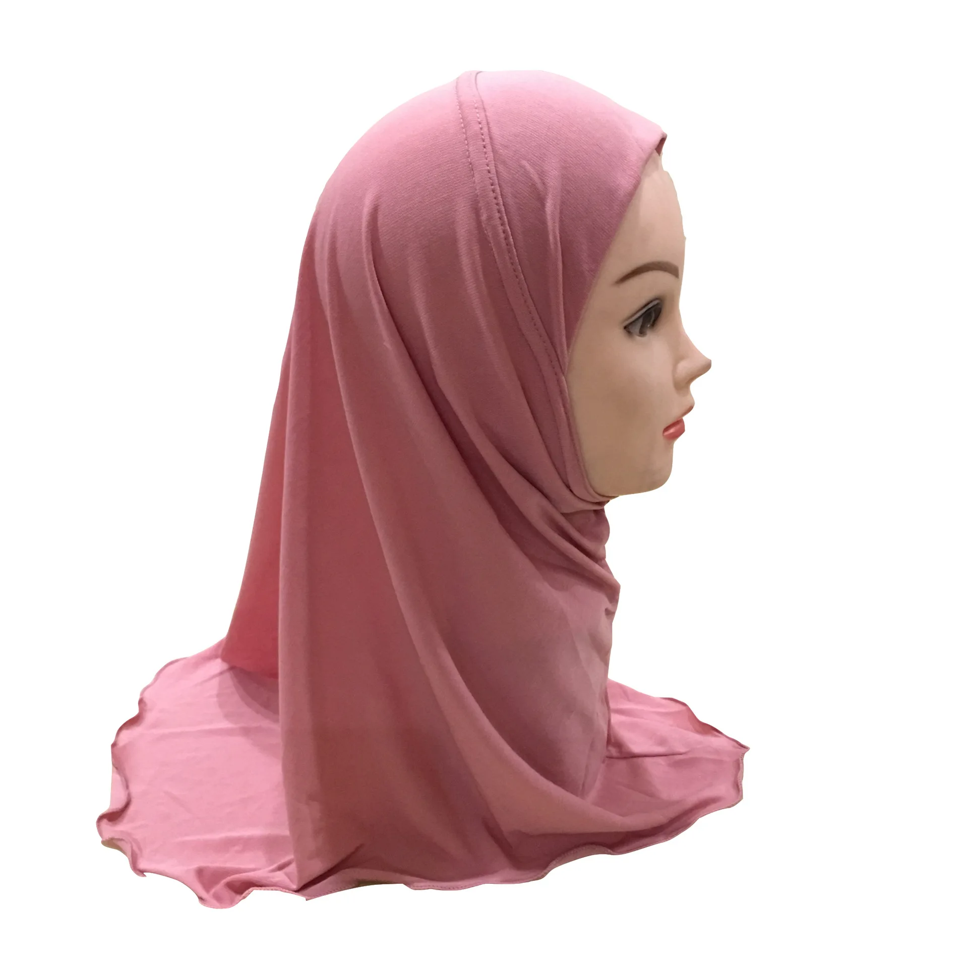 Onepiece Ecrystal Hemp Girls Amira Headscarf Muslim Instant Hijabs