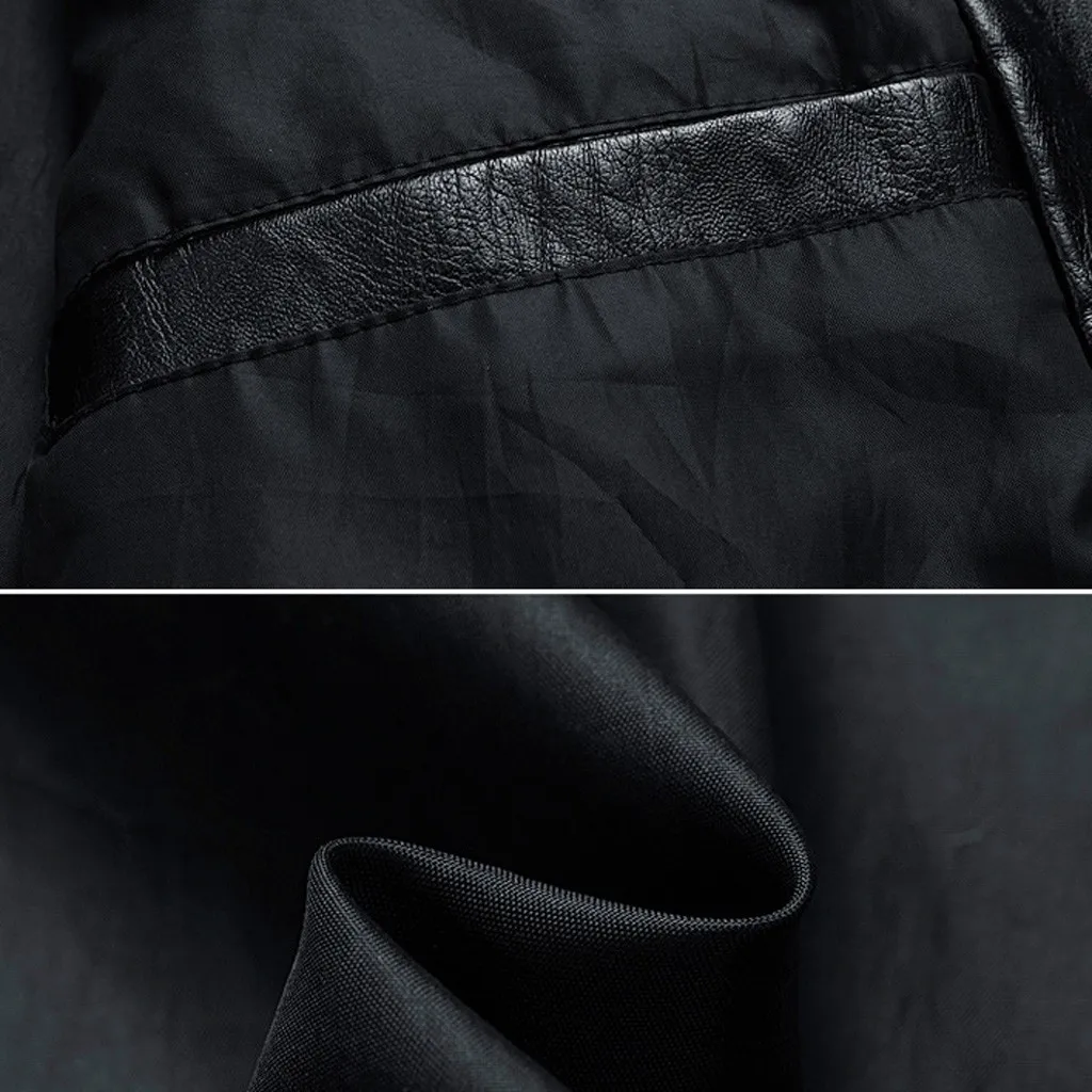 Mountainskin 3XL, мужские кожаные куртки, мужские пальто со стоячим воротником, Мужская мотоциклетная кожаная куртка, байкерские Мотоциклетные Куртки из искусственной кожи