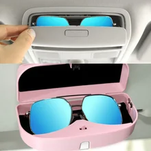 Горячий Универсальный Автомобильный футляр для солнечных очков очки кейс коробка для хранения Органайзер крепление с зажимом для автомобиля J99
