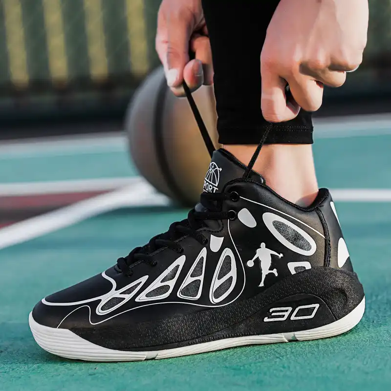 purple white basketball shoes