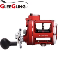 GLEEGLING барабанный троллинг катушка 3,8: 1 Carpe Рыболовная катушка колеса 12BB ручка рыболовные катушки левая/правая рука Лодка Рыболовная линия GFR22