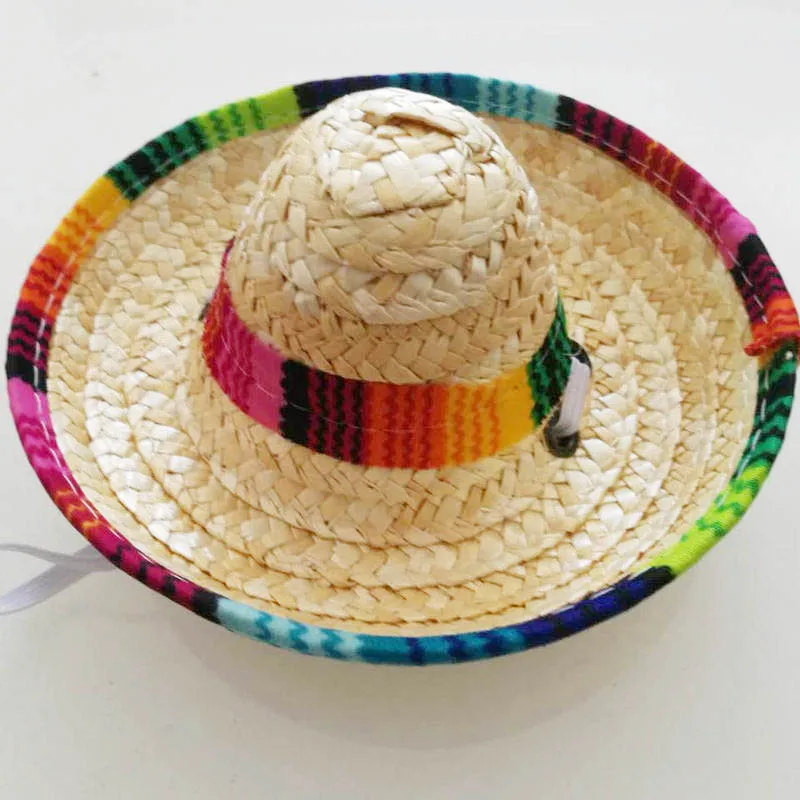 10 шт. натуральные соломенные мексиканские шляпы мини сомбреро Baby Shower День