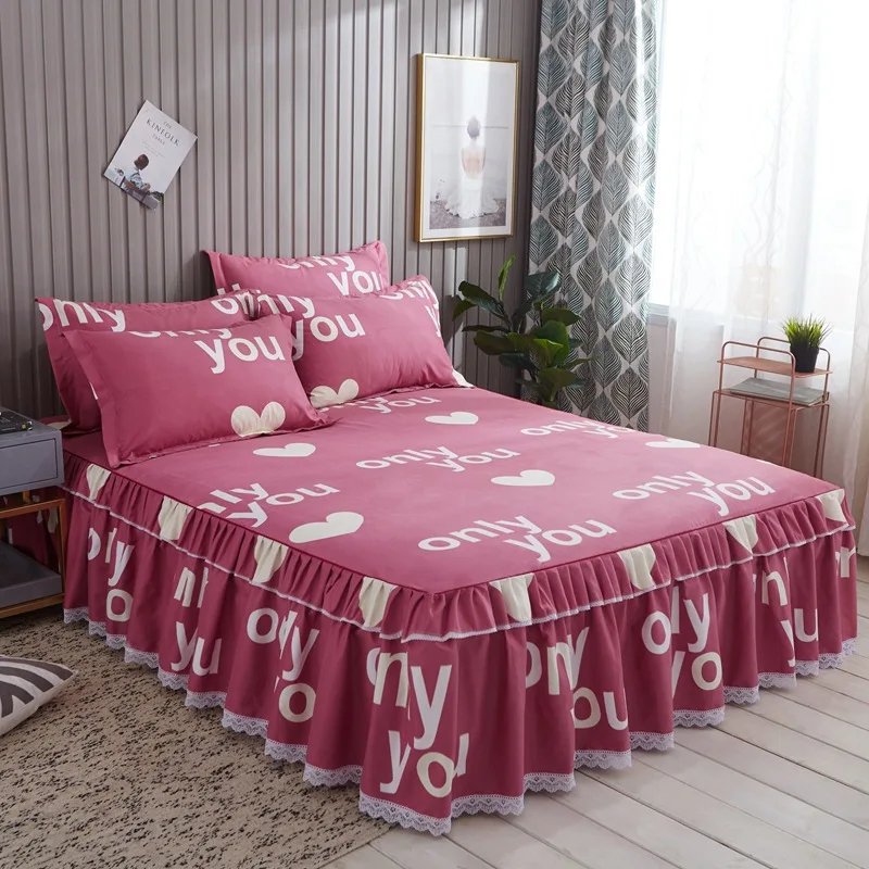 colour 11 Dreampatar современное здоровье 1 шт. двойная односпальная комфортная кровать модный кружевной высококачественный чехол для кровати с той же наволочкой BY233A - Цвет: colour 11