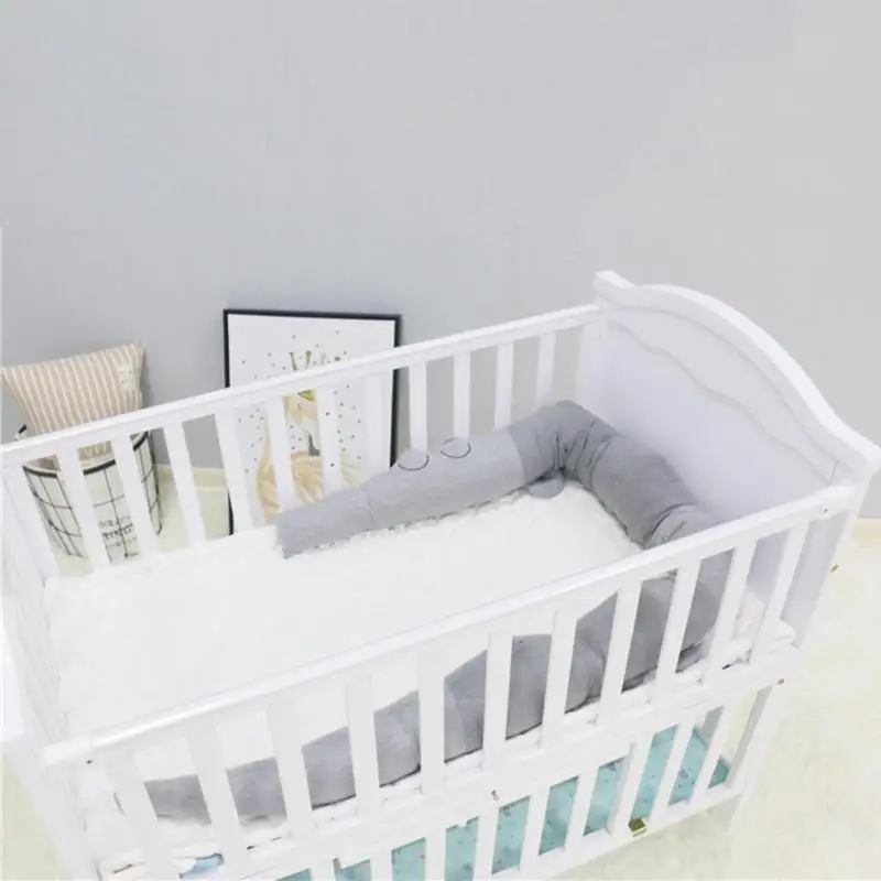 Shan-S Baby Crib Bumper Childrens Soothing Pillow Playpen Baby Kids Room Decorative Crocodile Doll Toys,Mattress Head Support Anti-Rollover Cosy Positioning Pad Sleep Bed Pads for Newborn Infant 