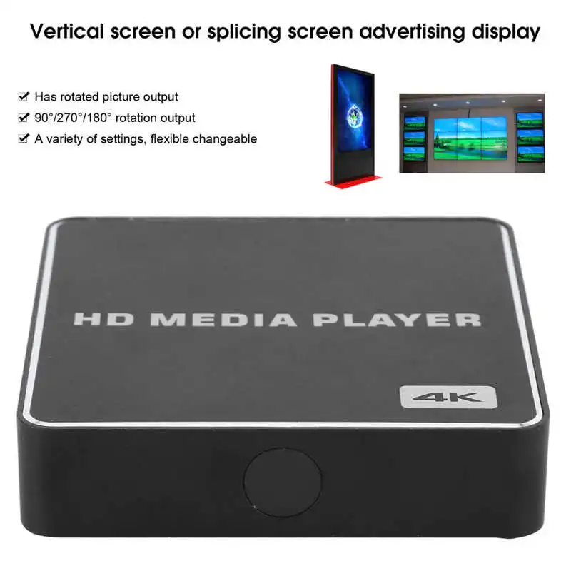 ̴ Ǯ ȭ 1080P USB ̵ ڽ, 4K ÷̾,     ȭ   , 100-240V