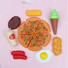 Поддельные пиццы быстрого приготовления ролевые кухонные ролевые игры настольная игра Детские Имитационные продукты игрушки креативный материал яркие игрушки