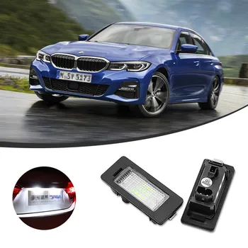 

2Pcs Car LED License Plate Light For BMW 5-Series E39 M5 00-03 6000K Xenon Parts 12V